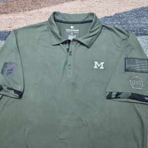 COLOSSEUM MICHIGAN WOLVERINES FOOTBALL JUMPMAN ON FIELD POLO SHIRT Size XL
